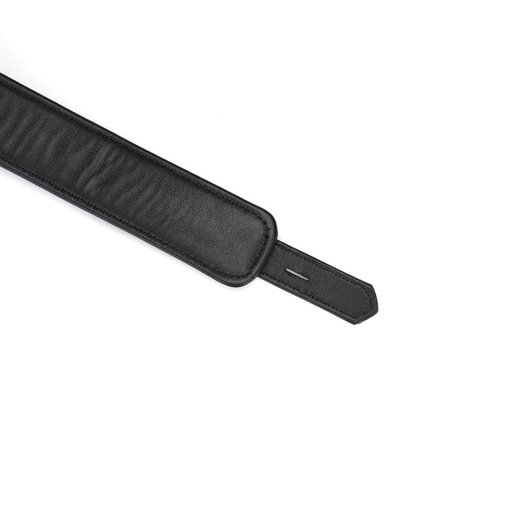 Liebe Seele Dark Secret Series Popular SM Goods Restraints Genuine Leather Cowhide Queen Cosplay Restraint Play Collar with High-end (Wide Padlock)