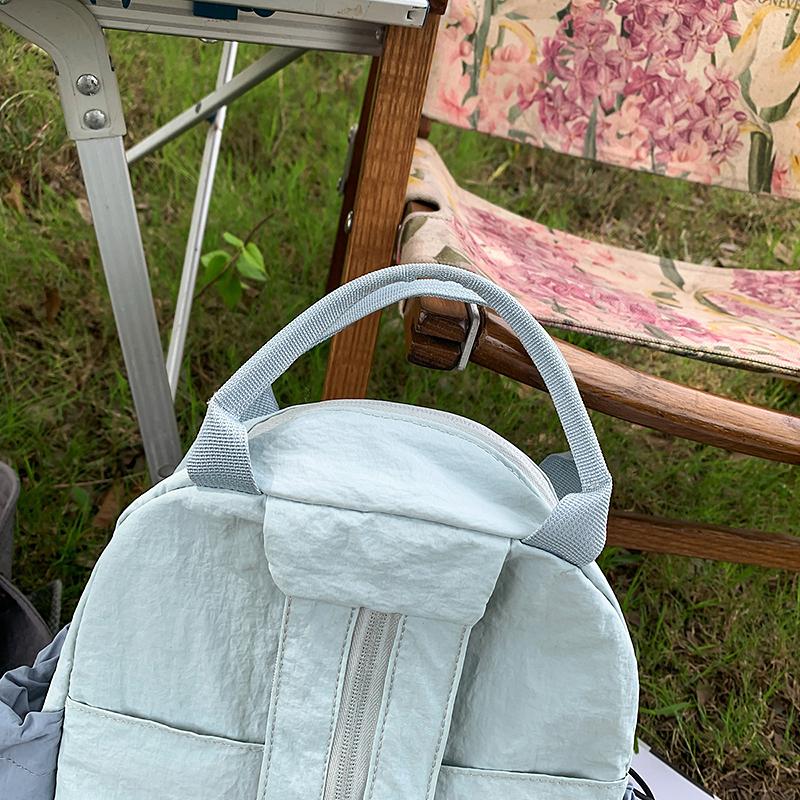 Contrast Color Backpack Student Travel Lightweight Backpack Large Capacity Backpack