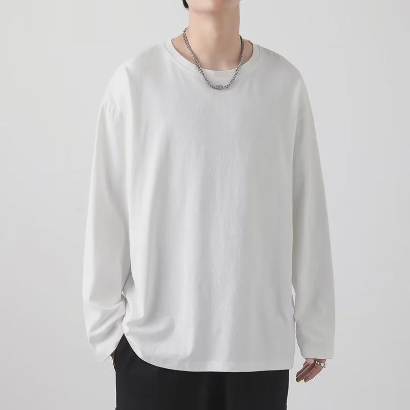 Men's Korean Style Long Sleeve Pullover Sweatshirt for Teens