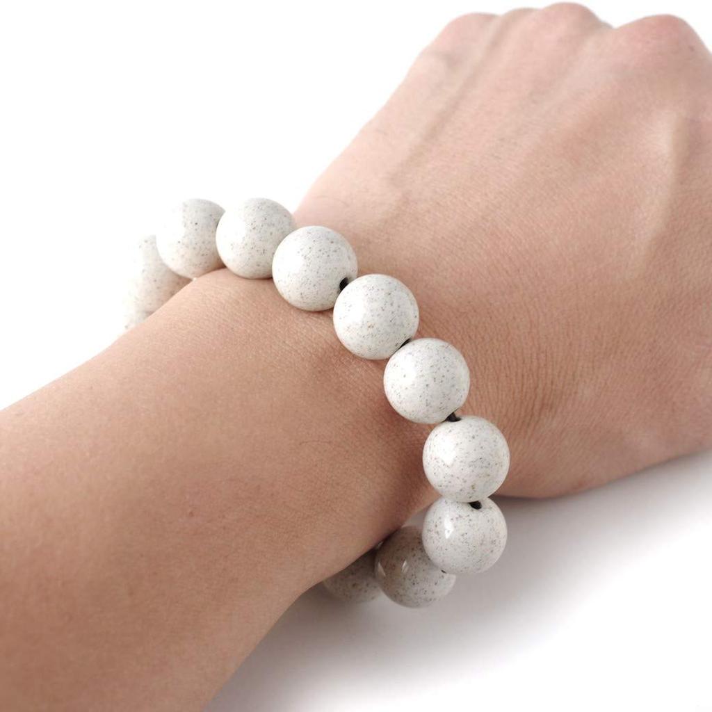 Hokutolite Bracelet Taiwanese Negative Ion Inner Diameter 15cm [GOLD STONE] 14mm, Origin, Tested, Radium, Approx.