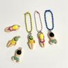 Swimming Keychain Pool Bag Decoration Accessories Peanut Keychain Key