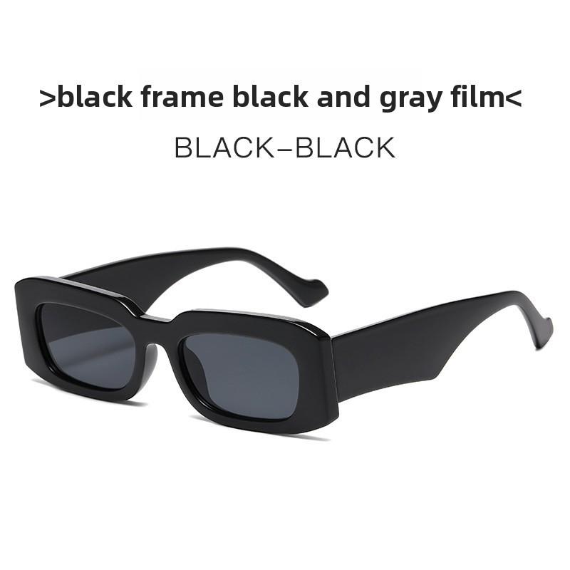 Retro Square Sun Glasses With Uv400 Protection For Fashionable Summer Outings