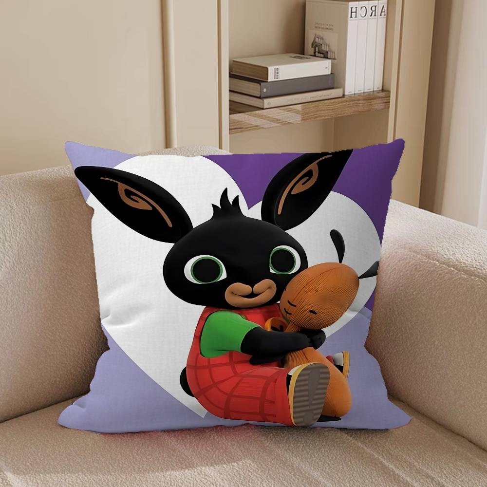B-Bing Fumetto Coniglietti Design Foglie d'Acero Federa Cuscino Decorazione Felice Raccolta Autunnale Decorazione Festiva Federa
