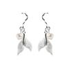 Super Fairy Pearl Mermaid Tail Earrings Matte And Beautiful Irregular Mermaid Earrings Long Fringed Trendy