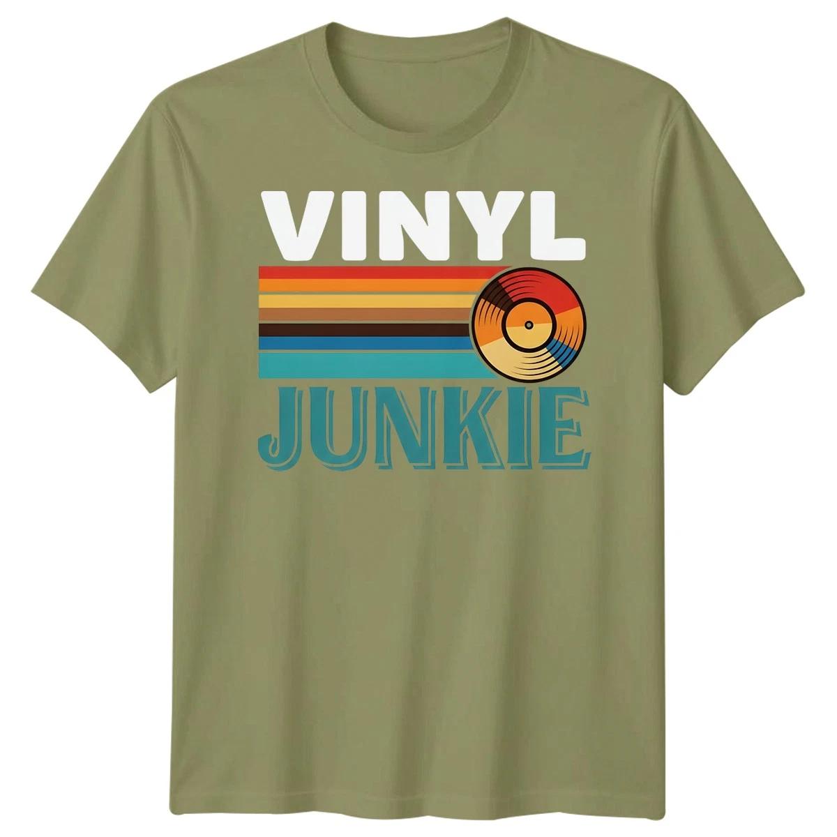 

Vinyl Junkie Vinyl Records Music Mens T-Shirt Womens Graphic Tee 140