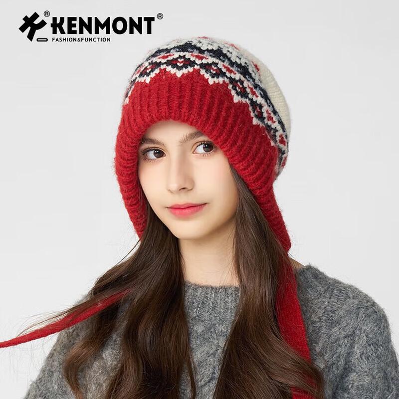 Kenmont Women s Knitted Earflap Winter Hat KM-9561 55.5-58cm