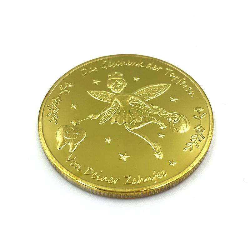 1 Piece Twinkle Tooth Fairy Collectible Golden Plated Souvenir Gift From The Tooth Fairy Coin Collection Gift Commemorative Coin