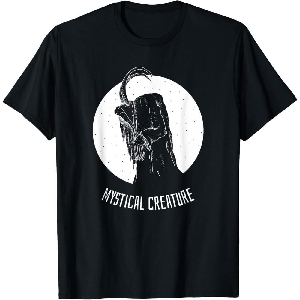 Mystical Creature (with Print) T Shirt 4XL чёрный