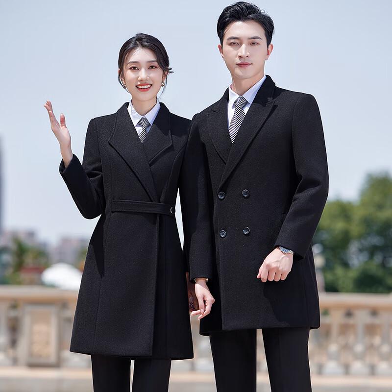 

Унисекс пальто средней длины с подкладкой из смесовой шерсти Trolman M