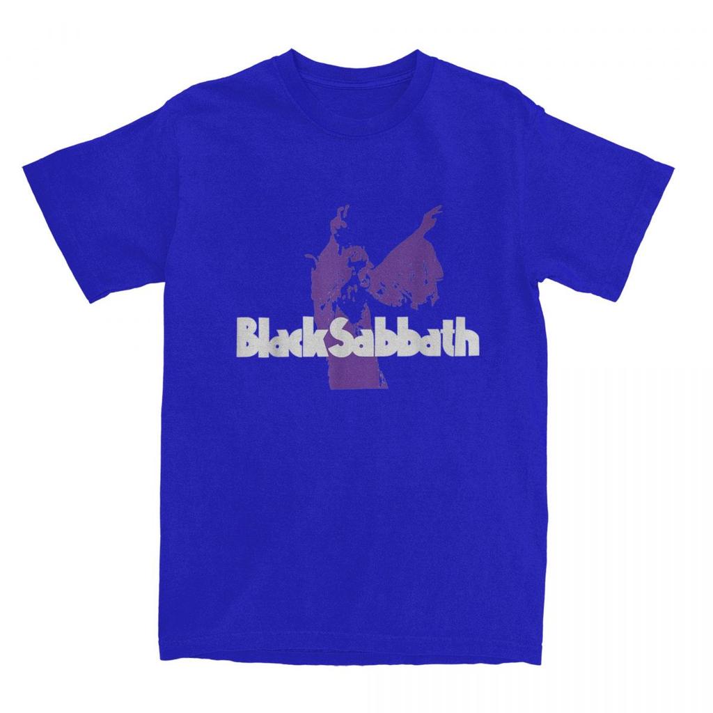 Camiseta Morada Oficial Merch de Black Sabbaths para Hombres y Mujeres Música Metal Camiseta de Algodón Puro Ropa Camisetas Vintage
