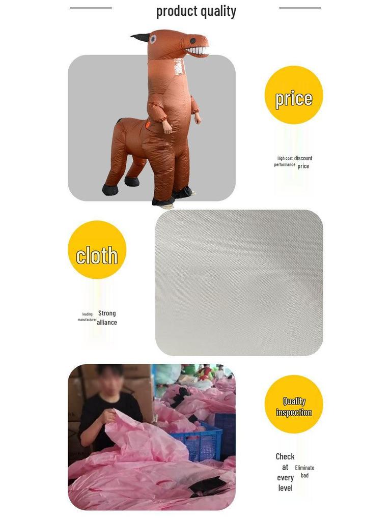 Zentaur Pferd Aufblasbares Kostüm für Halloween-Aufführungen und Partys