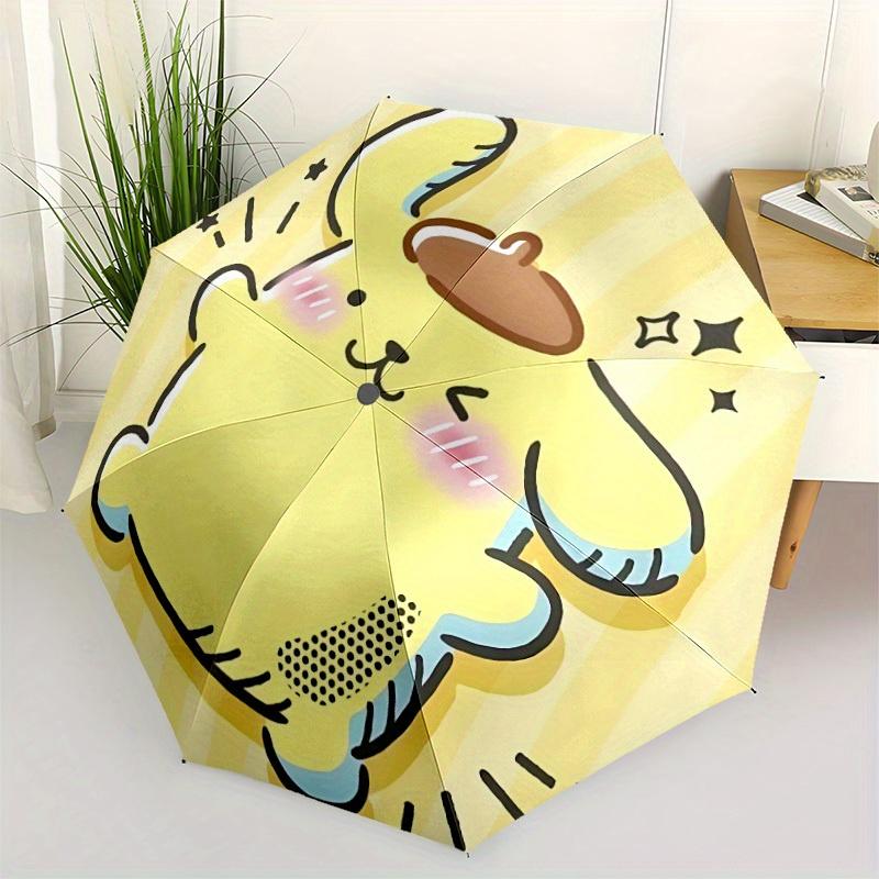 1pc Sanrio Auto Umbrella Durable Iron Frame & Plastic Handle, Gift for Men & Women, Sturdy Construction,Playful Design y250826144