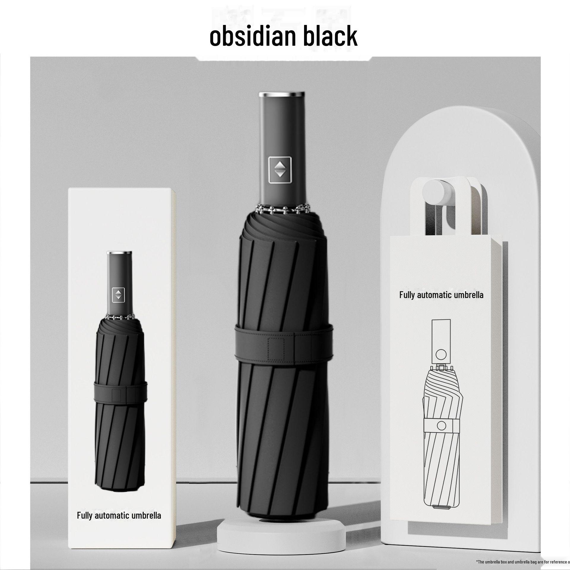 

Новый полностью автоматический складной солнцезащитный зонт Mi 3 с десятью спицами черного цвета