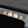 Creative Car Navigation Screen Rear Mirror Cute Chick Straw Pile Supplies Accessories Car Center Console Ornament Decoration