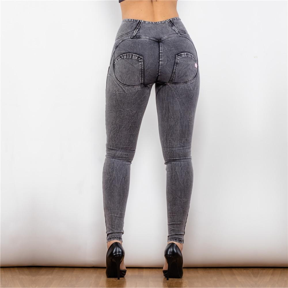 Shascullfites High Waisted Denim Skinny Jeans Jeggings For Women Clothing Streetwear Fashion Faux Pockets Distressed Jeans