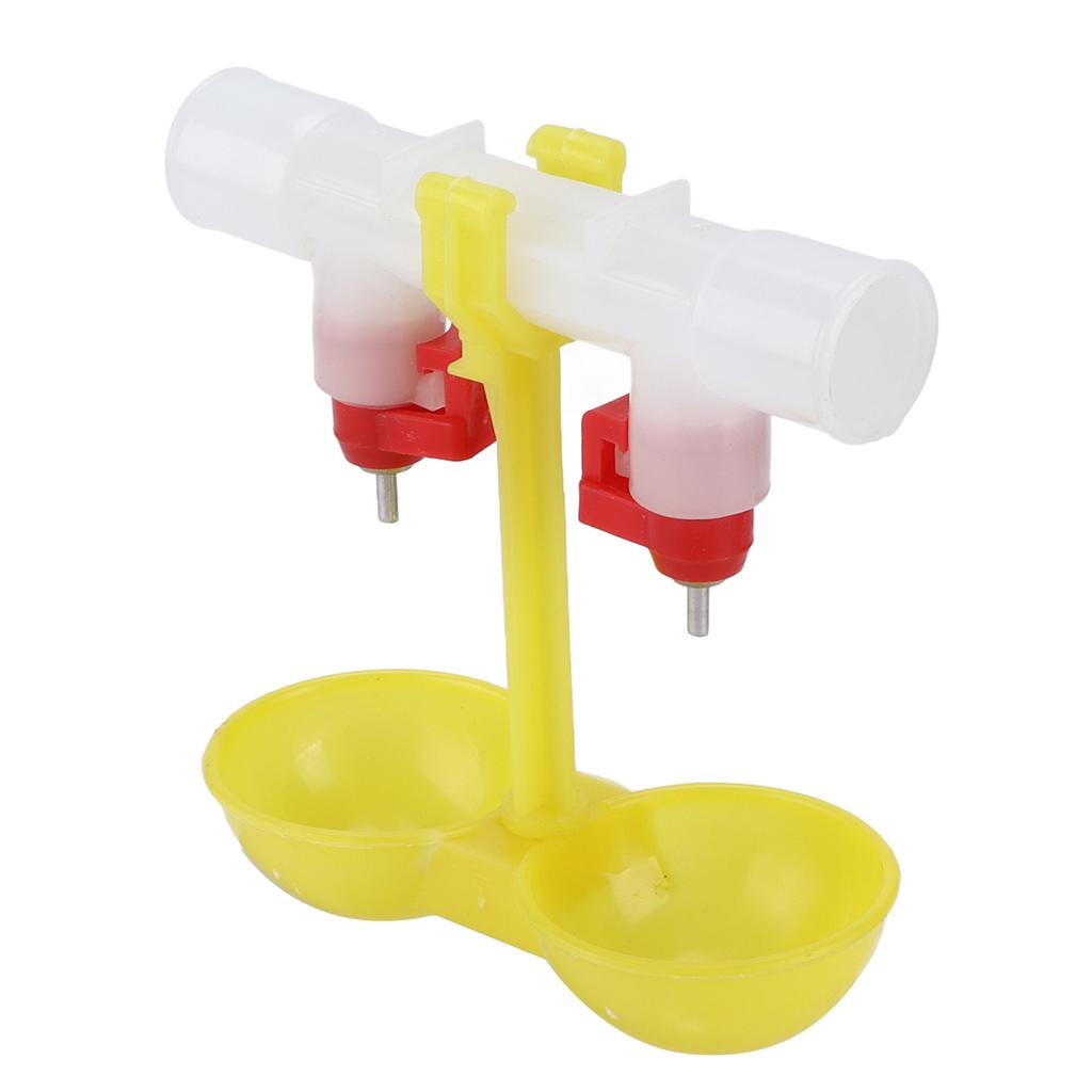Doppelte Hühnernippeltränke, automatische hängende Trinkbecher für Geflügel, 1/2 Zoll Rohr