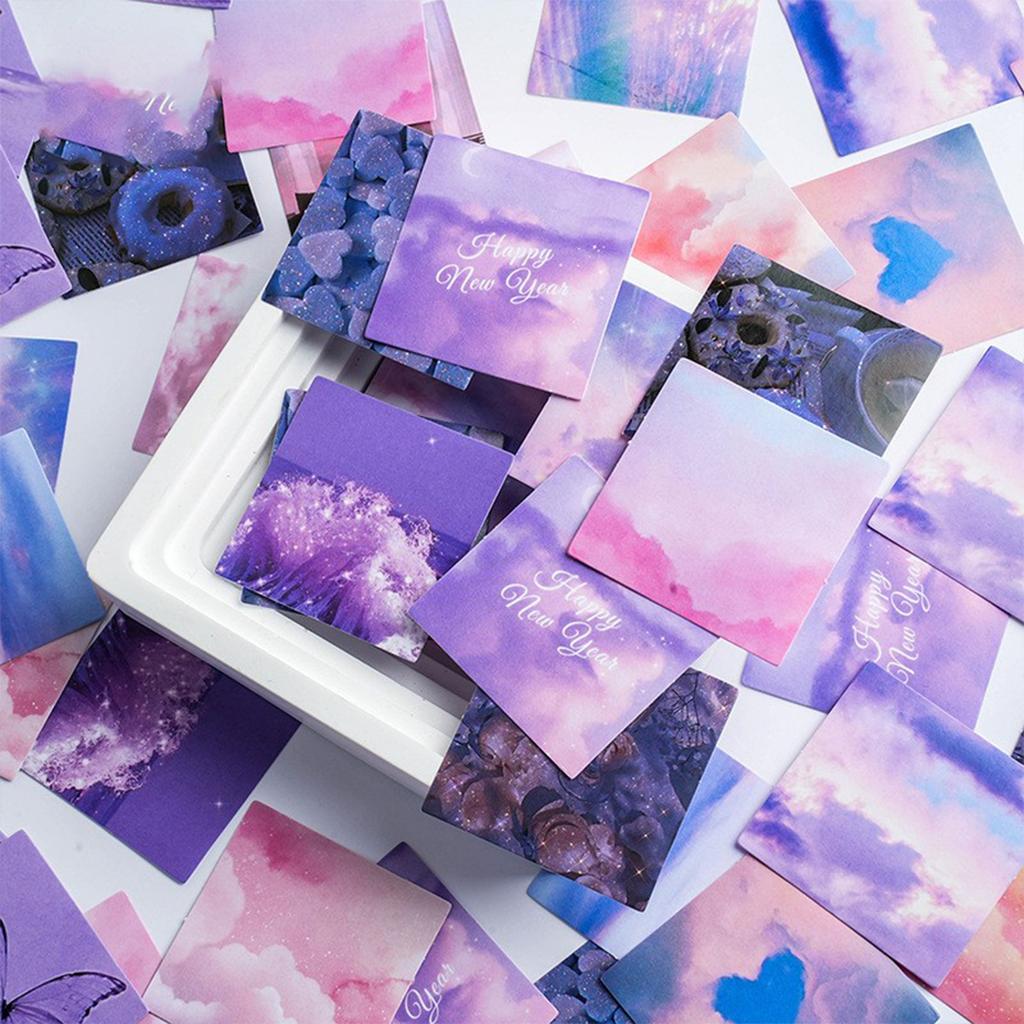 A Box Of Stickers For A Sealed Planner Decoration. DIY Planner Decoration Stickers: 46 Pieces Each.