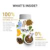 SESA Hair Vitamins Biotin DHT Blocker Capsules For Hair Fall Control & Growth 60 Count Plant-Based Omega-3 Supplement