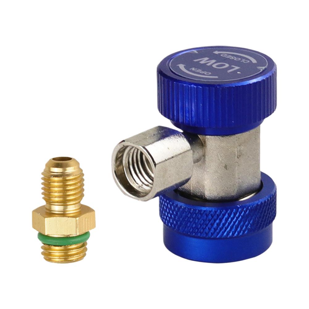 1Pc Adjustable Quick Connector R134a For Automotive Air Conditioning Liquid A/C High And Low Pressure Refrigerant Conversion