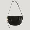 Genuine Leather Spring/Summer Shoulder Bag Niche Crossbody Cowhide Pleated Underarm Saddle Bag