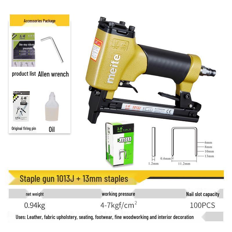 Meite Pneumatic Automatic Brad Nailer for Woodworking and Home Decoration