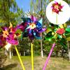 Windmill Hot Wholesale Gift Plastic Single Flower Outdoor Decoration Mixed Color Kindergarten Night Market