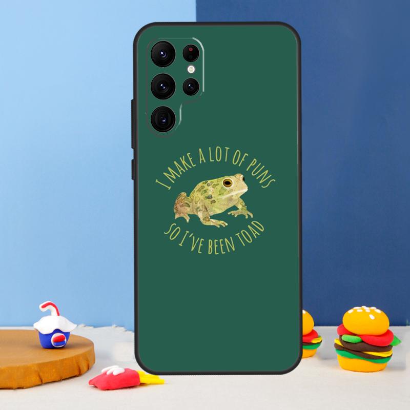 Cartoon Frogs Phone Case For Samsung Galaxy S25 Ultra S9 S10 S20 S22 S21 FE S23 Plus S24 Ultra Cover Coque
