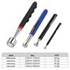 Telescopic Magnetic Pickup Tool with Flashlight and Interchangeable Square/Round Mirrors