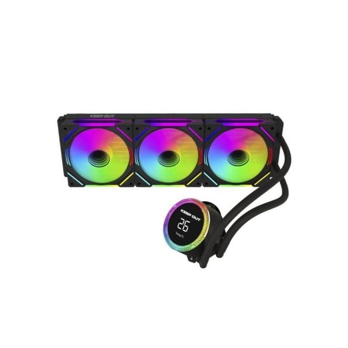 Refrigerador líquido Keep Out XWC-360PRO 3 Ventiladores ARGB Aluminio 360mm Negro
