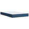 Box Spring Bed with Mattress Blue 100x200 cm Fabric