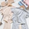 Girls' Summer Short-Sleeve Top & Casual Long Pants Set