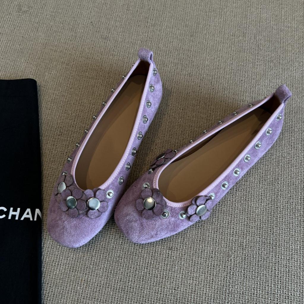 Fashion Flat Shoes for Women Spring and Autumn New Flower Round Toe Ballet Shoes for Women in 2025 Flat Ladies Shoes zapatillas mujer