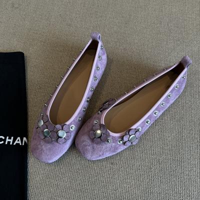 Fashion Flat Shoes for Women Spring and Autumn New Flower Round Toe Ballet Shoes for Women In 2025 Flat Ladies Shoes Zapatillas Mujer