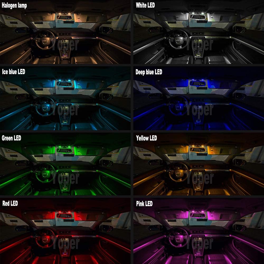 Yoper BA9S 53 57 1895 64111 LED Light Bulb for Car 12V White