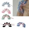 Versatile Acrylic Hair Claw Ballet Style Ribbon Tie Bowknot Acetate Claw Clips Stylish Headwear Hair Accessory for Women