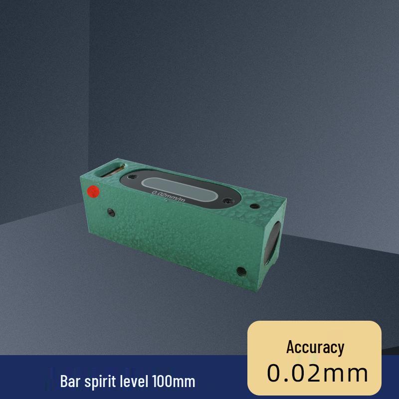 High Precision Machinist Spirit Level Bar - 0.02mm/m Accuracy