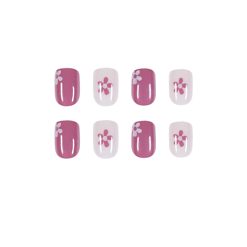Buy 24pcs Roland Purple Flower Wearing Nail Finished Fake Nail Nail Patch Nail Patch Soft Nail Removable Nail Patch At Affordable Prices Free Shipping Real Reviews With Photos Joom