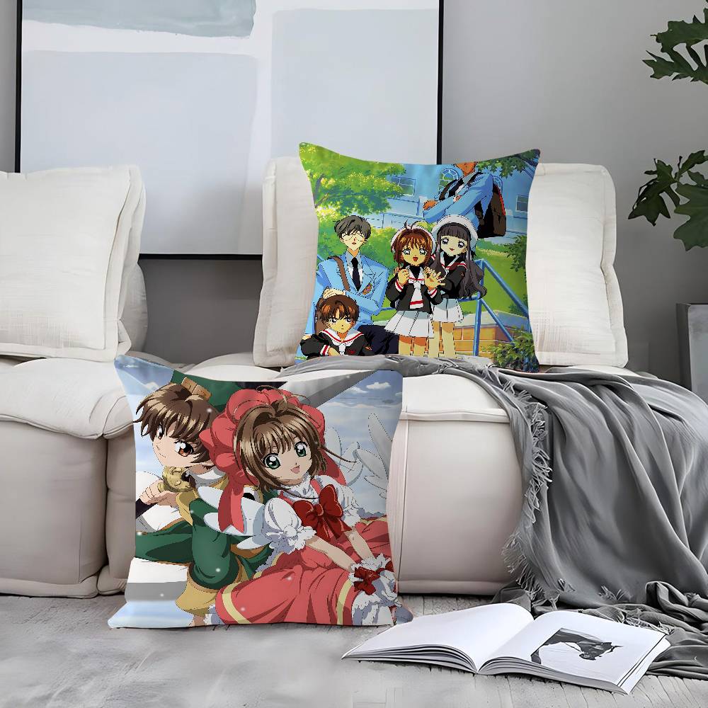 Anime C-Cardcaptor Sakura Personalized Pillow Dust Cover Bedroom Kids Party Decoration Pillowcase Birthday Children Gift