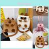 Adorable Capybara Plush Bag And Raccoon Crossbody Backpack High Capacity For Kids
