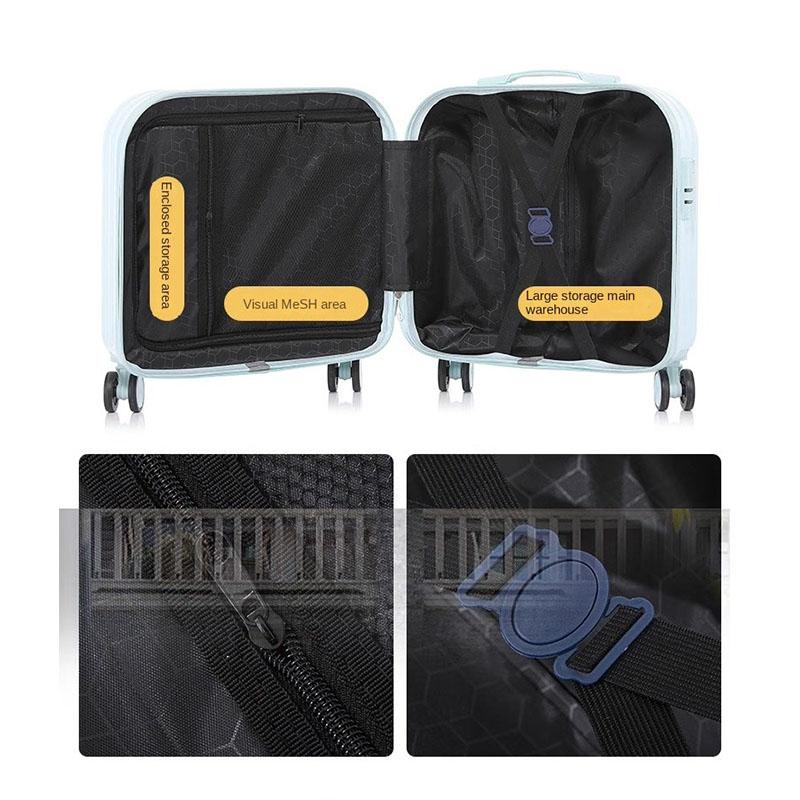 Child Luggage Girls Small Leather Suitcase Handbags Password Set Suitcases 2024 New Cute Cabin Trolley Case