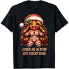 Funny Cotton Men Gingerbread Woman Cover Me In Hot Rude Christmas T Shirt