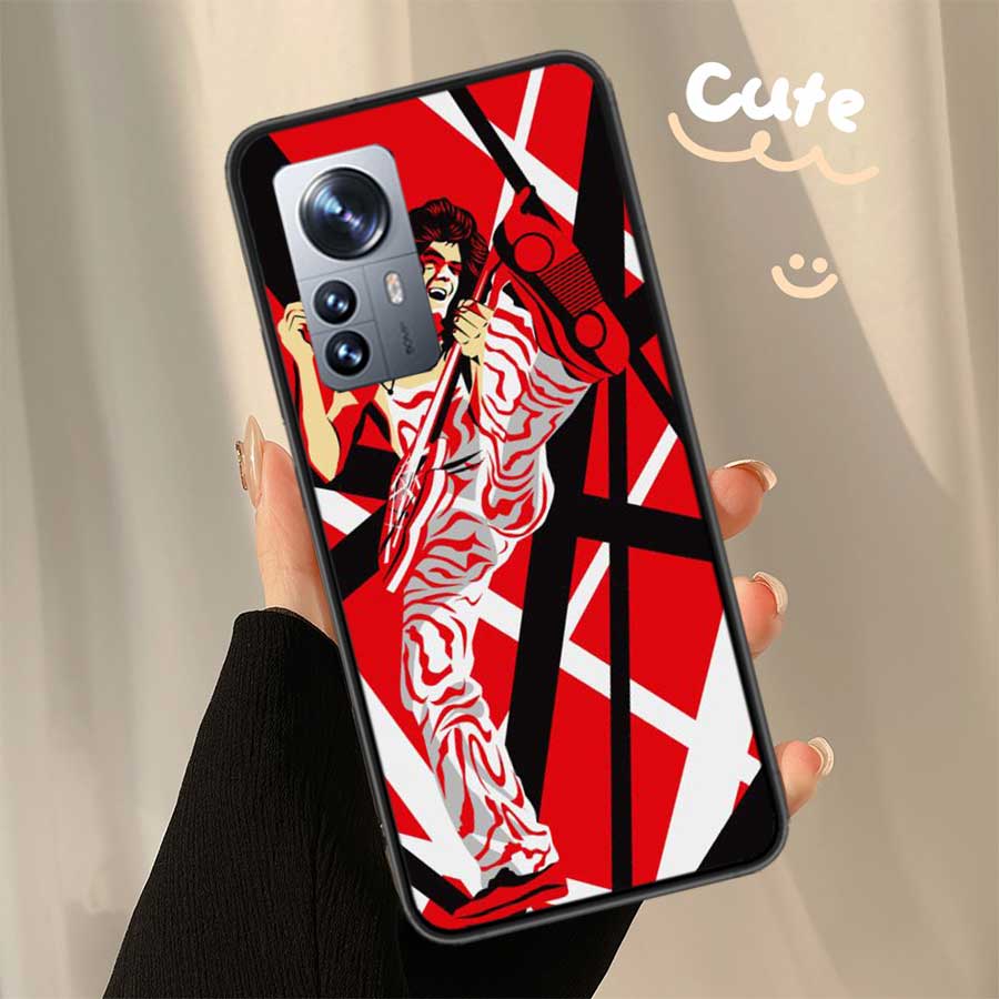 Eddie Van Halen Graphic Guitar Phone Case For Xiaomi Poco X7 X6 X5 X4 X3 GT NFC M4 M5 Pro 5G M3 Mi F6 F5 F4 F3 F2 F1 Capa Coque
