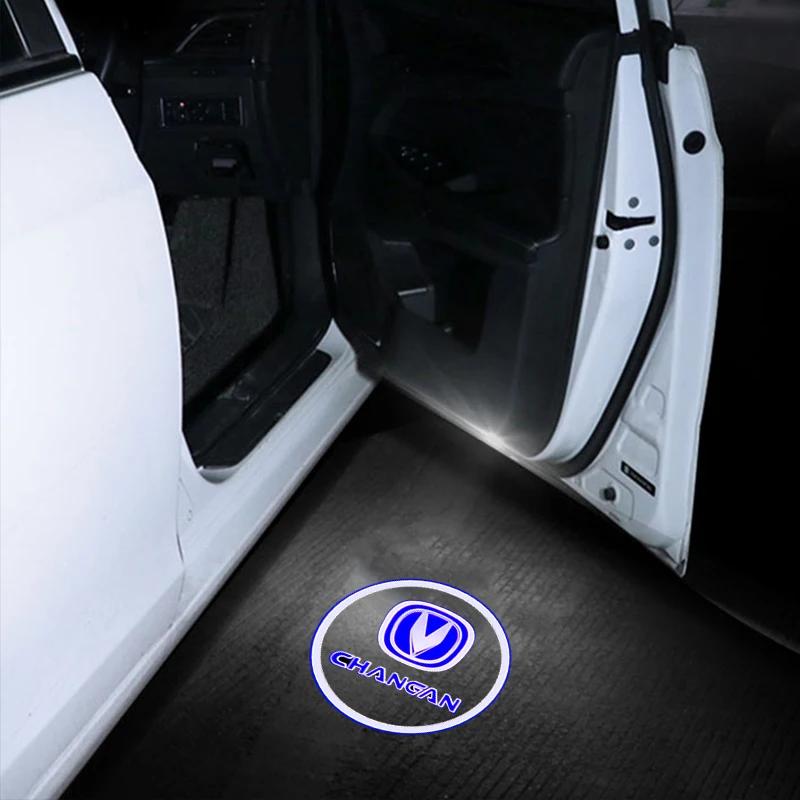 2PCS Led Car Door Laser Projector Light Ghost Shadow Welcome Lamp for Changan Logo CS95 CX70 CS15 CS35 CS75 Auto Accessories