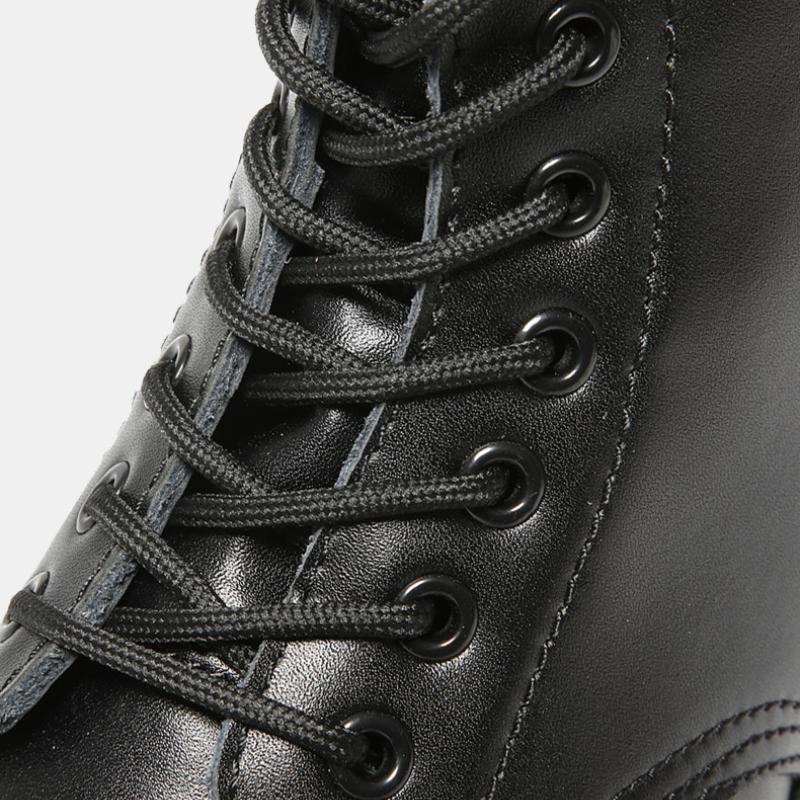 Genuine Leather Boots for Women  Ankle Boots Hight Trendy Quality Men Leather Boots Thick Sole Motorcycle Shoes  New