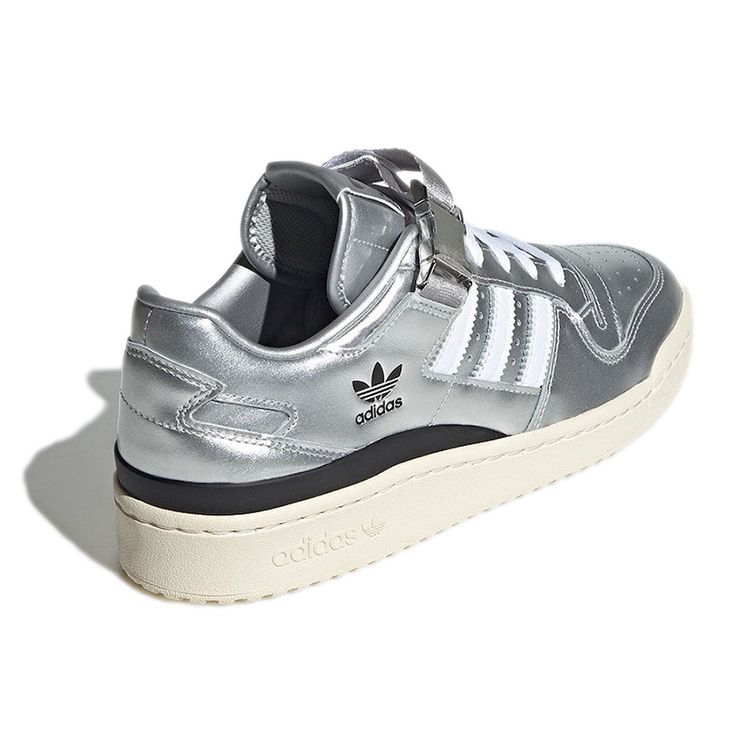 Atmos x adidas Forum Low Argento Metallizzato Sneakers Unisex Bianco Nuvola Nero Core GV9224