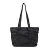 Women's Large Canvas Denim Tote - Lightweight and Versatile Shopping or Student Bag