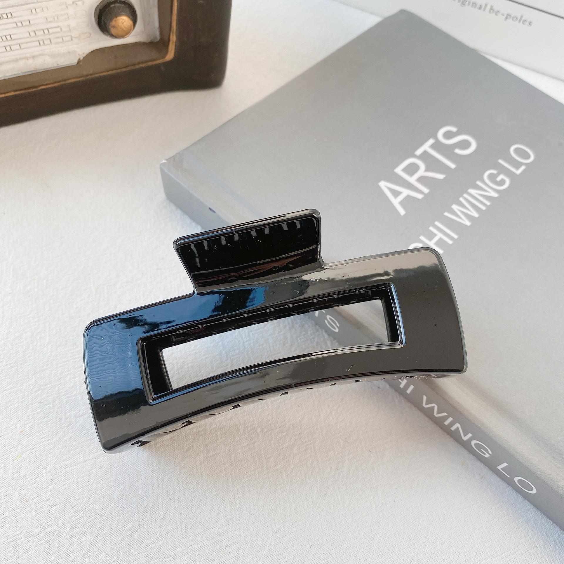 

Корейские заколки для волос для женщин Большая пластиковая заколка-краб Разноцветная однотонная заколка-краб для волос Аксессуары для волос Новинка