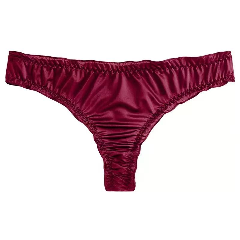 Women's Lingerie Underwear Thong Panties Invisible G-String Ice Silk Seamless Briefs Sexy