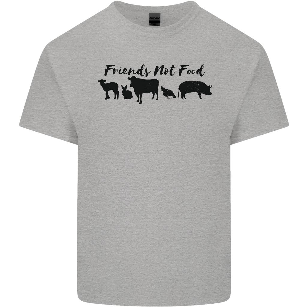 Vegetarian Animals Friends Not Food Vegan Unisexs Light Cotton TShirt