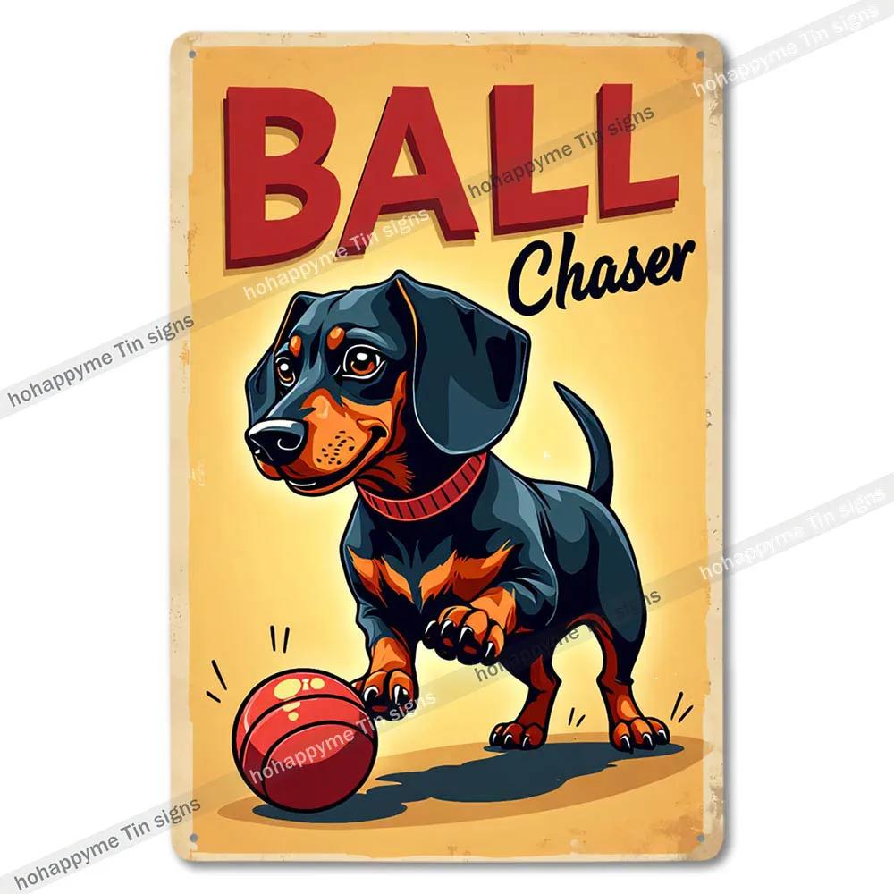 Vintage Cute Dog Themed Metal Tin Sign Retro Funny Puppy Wall Art Decor for Home Pet Shop Man Cave Rustic Iron Painting Plaque